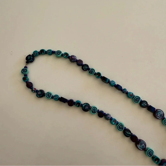 Clay Beaded Necklace- Long strand- Handmade- Clay beads - Picture 7 of 7